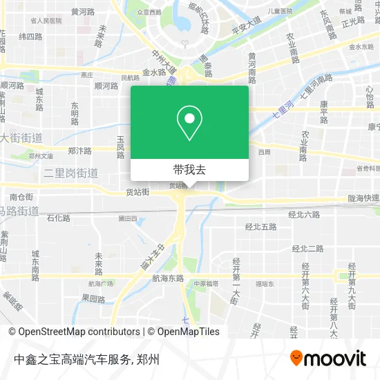 中鑫之宝高端汽车服务地图