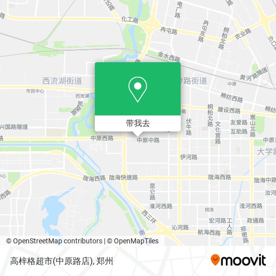高梓格超市(中原路店)地图