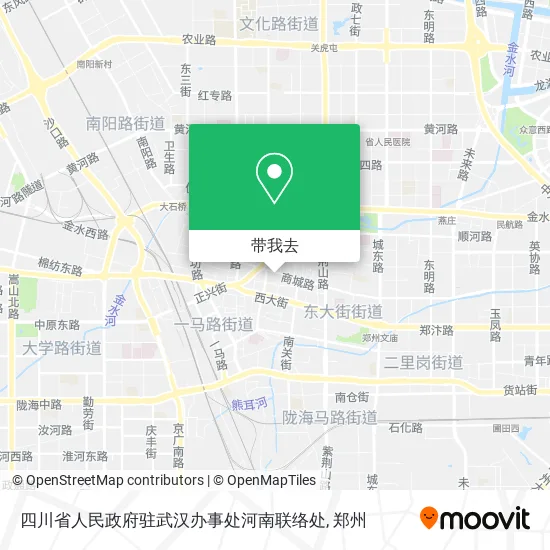 四川省人民政府驻武汉办事处河南联络处地图