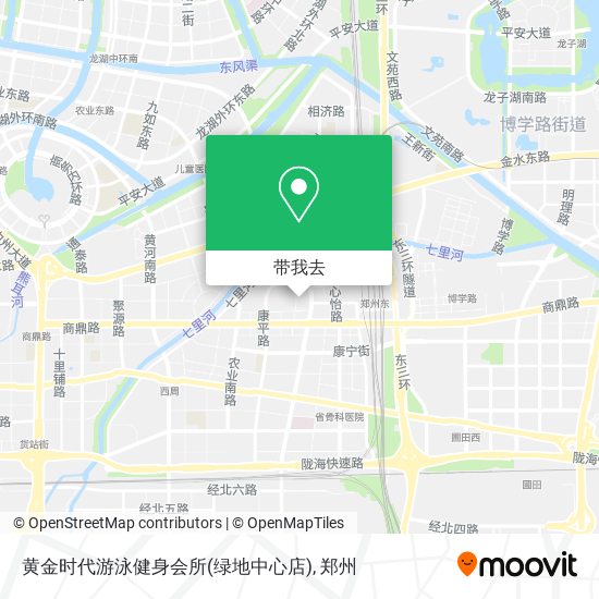 黄金时代游泳健身会所(绿地中心店)地图