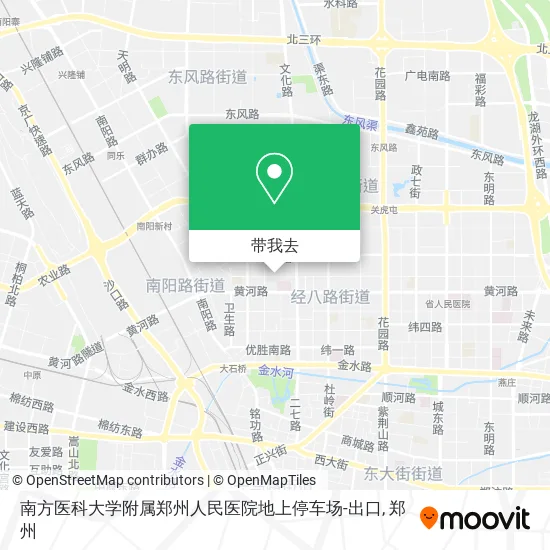 南方医科大学附属郑州人民医院地上停车场-出口地图