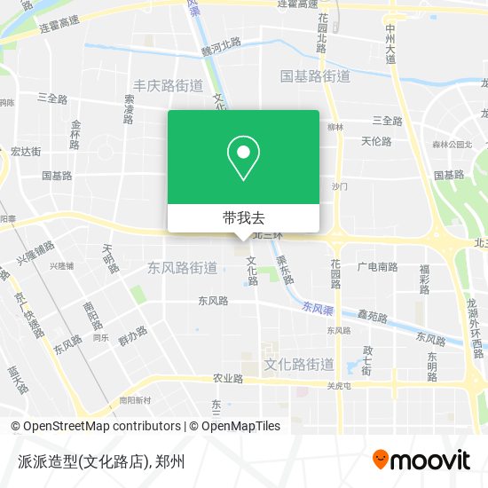 派派造型(文化路店)地图