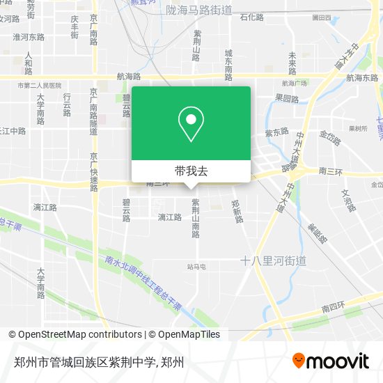 郑州市管城回族区紫荆中学地图