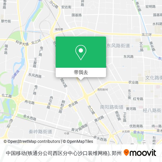 中国移动(铁通分公司西区分中心沙口装维网格)地图