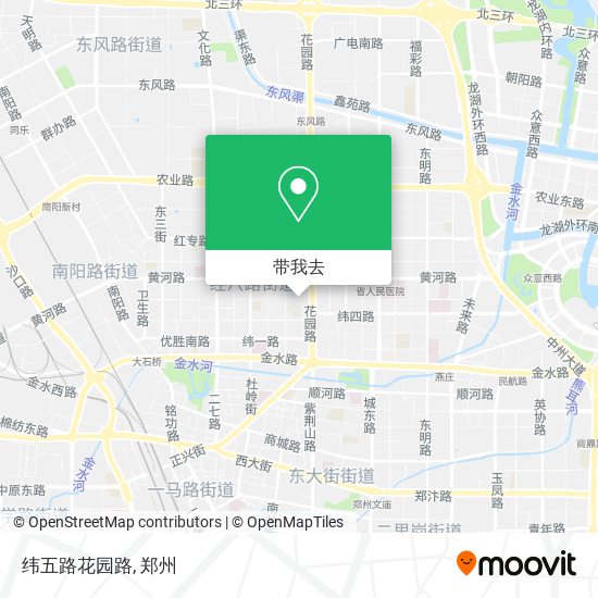 纬五路花园路地图