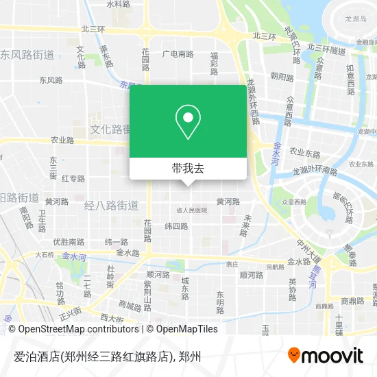 爱泊酒店(郑州经三路红旗路店)地图
