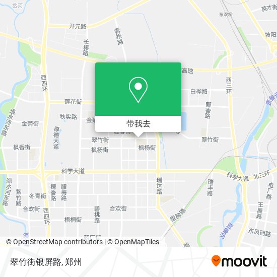 翠竹街银屏路地图