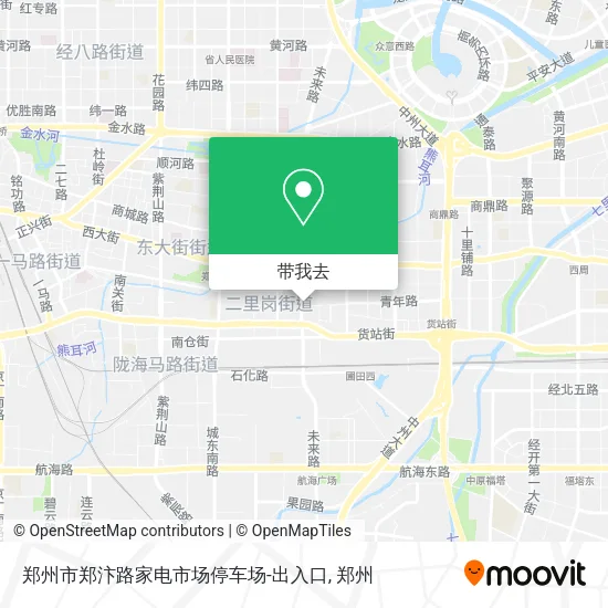 郑州市郑汴路家电市场停车场-出入口地图