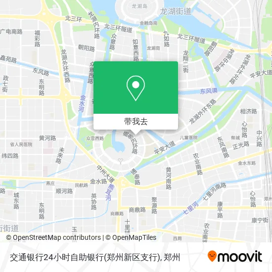 交通银行24小时自助银行(郑州新区支行)地图