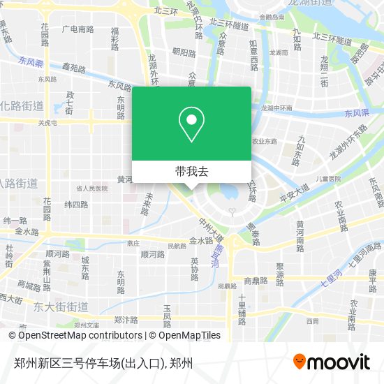 郑州新区三号停车场(出入口)地图