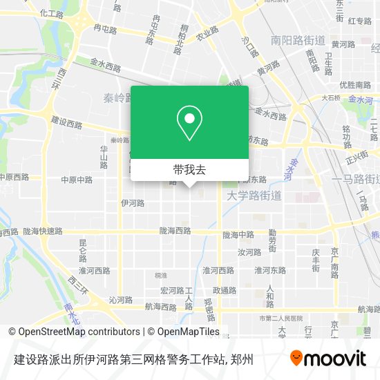 建设路派出所伊河路第三网格警务工作站地图