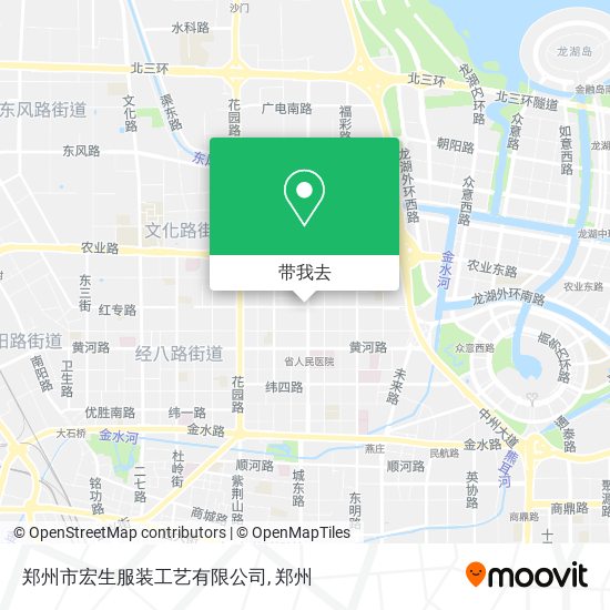 郑州市宏生服装工艺有限公司地图