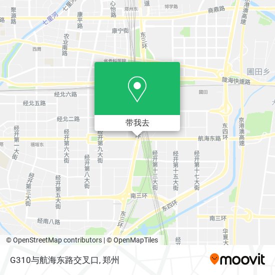 G310与航海东路交叉口地图