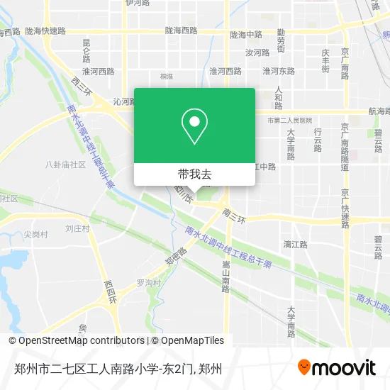 郑州市二七区工人南路小学-东2门地图