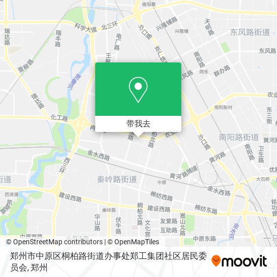 郑州市中原区桐柏路街道办事处郑工集团社区居民委员会地图