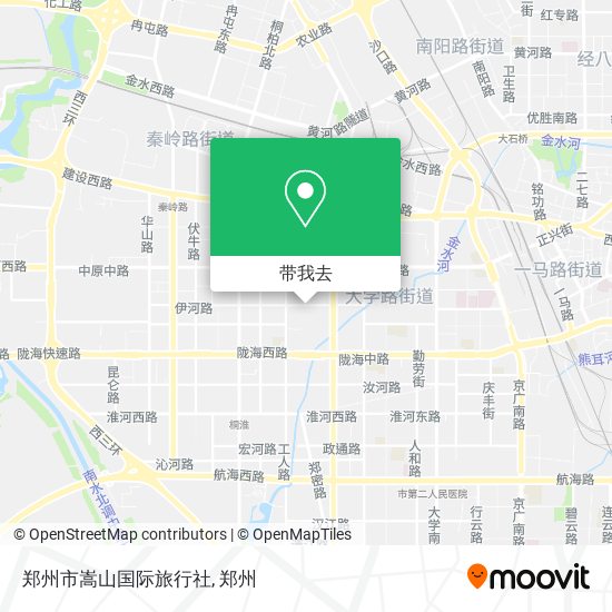 郑州市嵩山国际旅行社地图