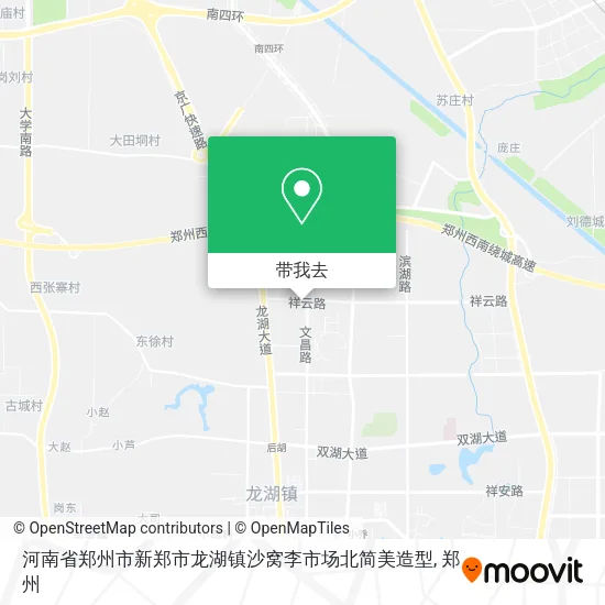 河南省郑州市新郑市龙湖镇沙窝李市场北简美造型地图