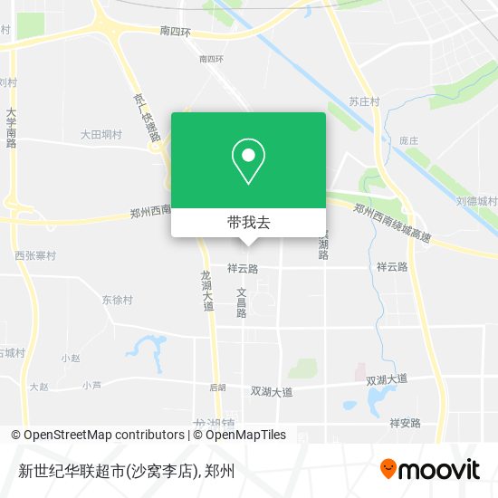 新世纪华联超市(沙窝李店)地图