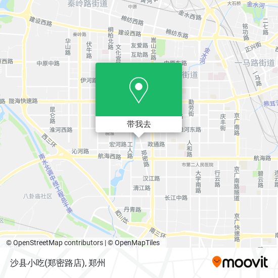 沙县小吃(郑密路店)地图