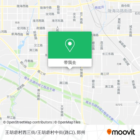 王胡砦村西三街/王胡砦村中街(路口)地图