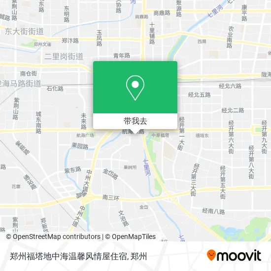 郑州福塔地中海温馨风情屋住宿地图