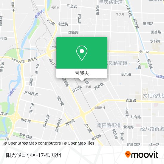 阳光假日小区-17栋地图