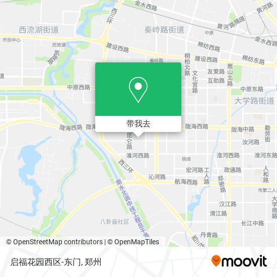 启福花园西区-东门地图
