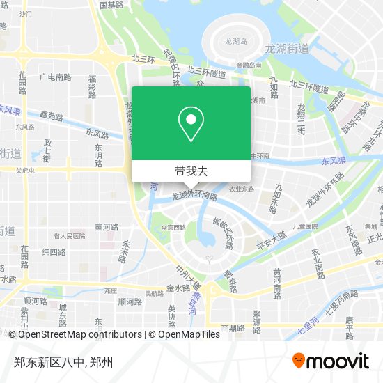 郑东新区八中地图