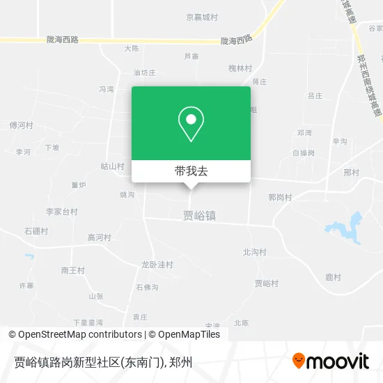 贾峪镇路岗新型社区(东南门)地图