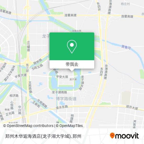 郑州木华逅海酒店(龙子湖大学城)地图