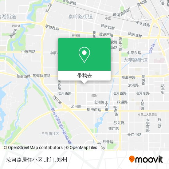 汝河路居住小区-北门地图