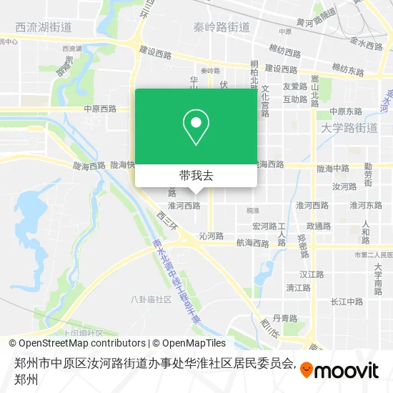 郑州市中原区汝河路街道办事处华淮社区居民委员会地图