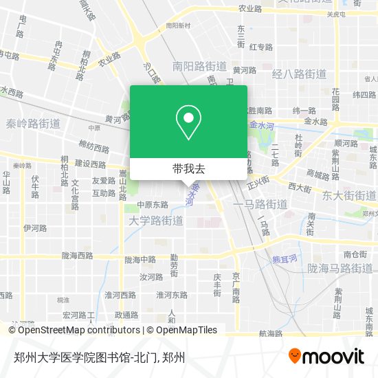 郑州大学医学院图书馆-北门地图