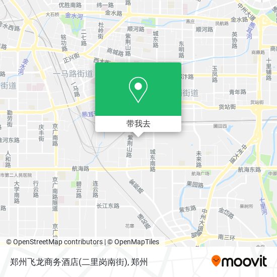 郑州飞龙商务酒店(二里岗南街)地图