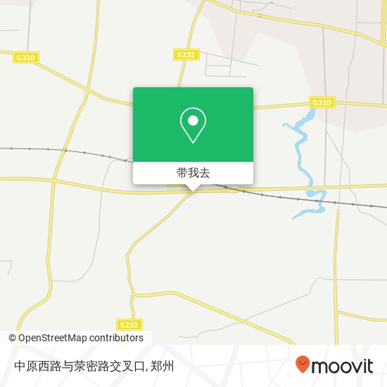 中原西路与荥密路交叉口地图