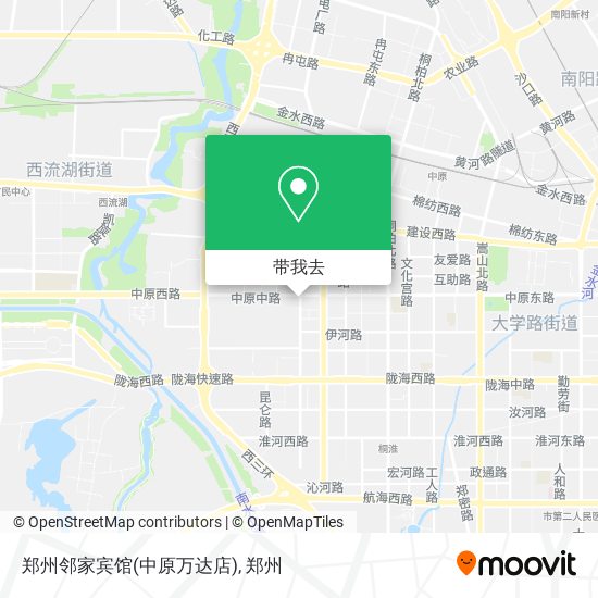 郑州邻家宾馆(中原万达店)地图