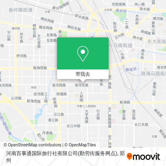 河南百事通国际旅行社有限公司(勤劳街服务网点)地图