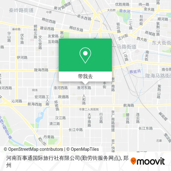 河南百事通国际旅行社有限公司(勤劳街服务网点)地图