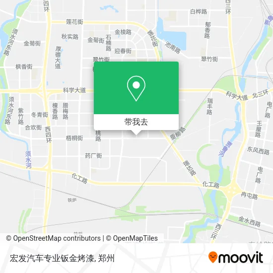 宏发汽车专业钣金烤漆地图