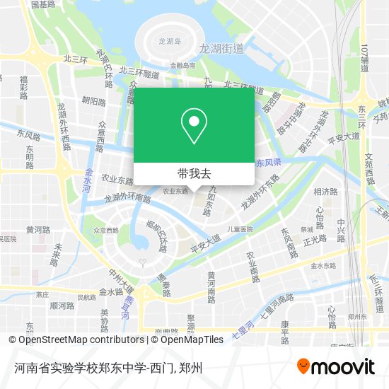 河南省实验学校郑东中学-西门地图