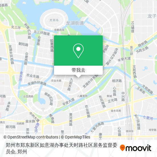 郑州市郑东新区如意湖办事处天时路社区居务监督委员会地图