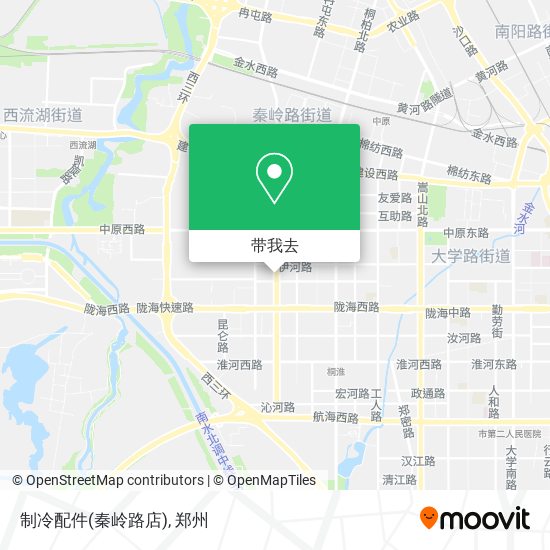 制冷配件(秦岭路店)地图