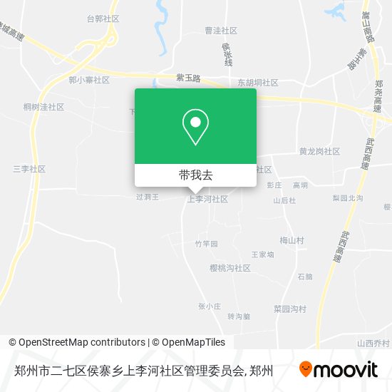 郑州市二七区侯寨乡上李河社区管理委员会地图