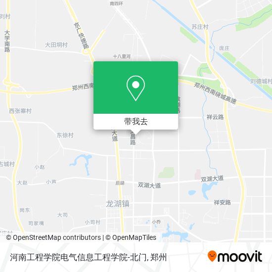 河南工程学院电气信息工程学院-北门地图