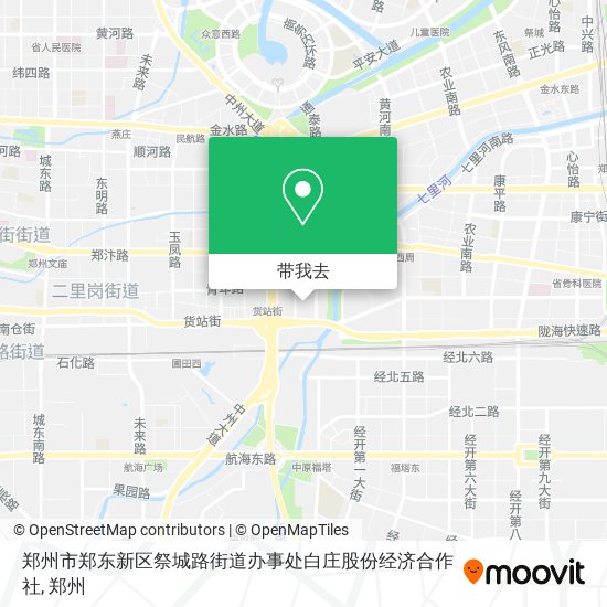 郑州市郑东新区祭城路街道办事处白庄股份经济合作社地图