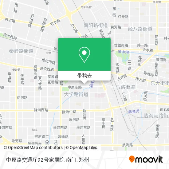 中原路交通厅92号家属院-南门地图
