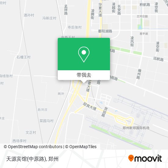 天源宾馆(中原路)地图