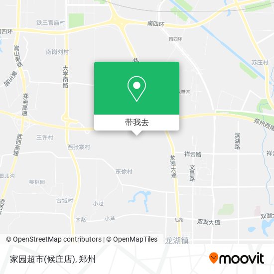 家园超市(候庄店)地图