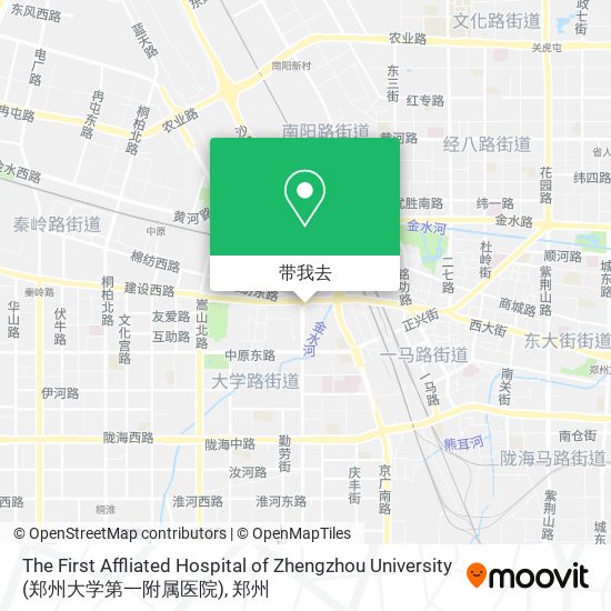 The First Affliated Hospital of Zhengzhou University (郑州大学第一附属医院)地图