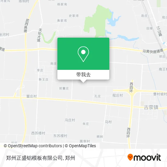 郑州正盛铝模板有限公司地图